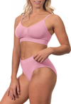 Lilac Snow Bamboo Bra + High Cut Set With FREE Nipple Covers