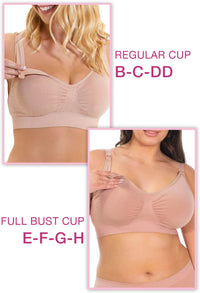Lilac Snow Bamboo Nursing Bra + High Cut Undies Set With FREE Eco-Friendly Reusable Nursing Pads