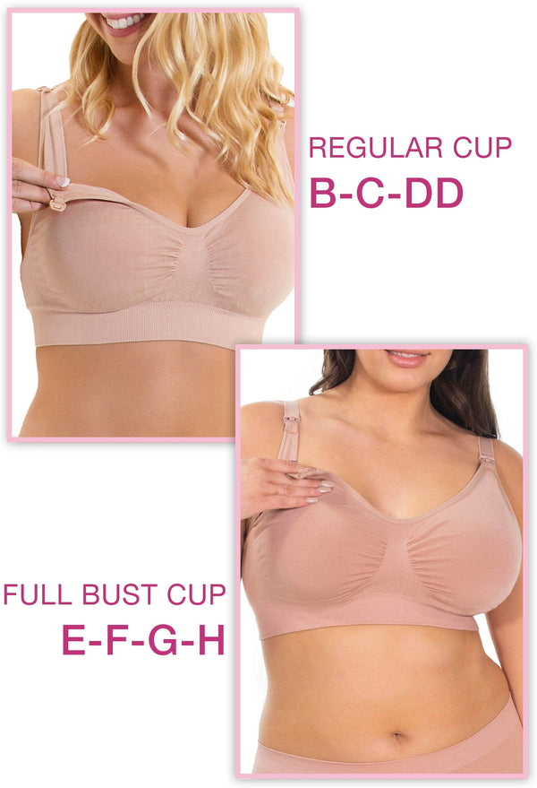 Lilac Snow Bamboo Nursing Bra + High Cut Undies Set With FREE Eco-Friendly Reusable Nursing Pads