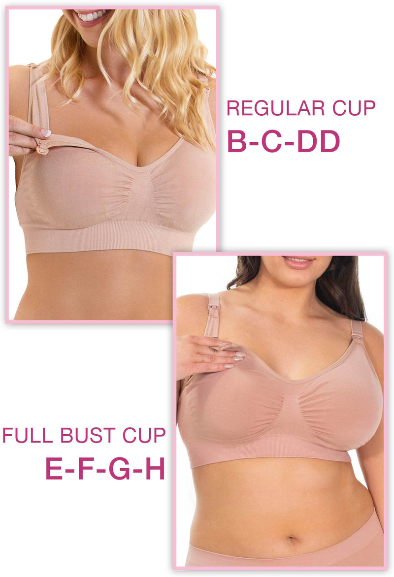Lilac Snow Bamboo Nursing Bra + High Cut Undies Set With FREE Eco-Friendly Reusable Nursing Pads