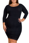 Plus Size Bamboo 3/4 Sleeve Bodycon Dress